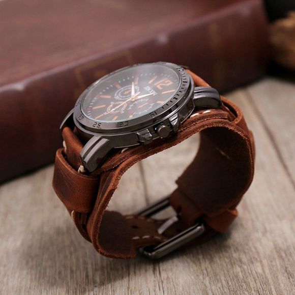 ✨✨BRAND NEW Punk Style Vintage Handmade Leather Watch - Picture 5 of 13